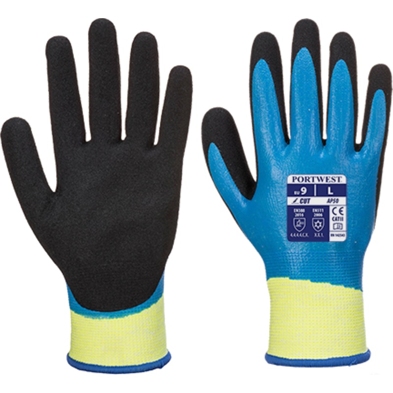 Aqua Cut Pro Glove – AP50B8RL|BluBk|Large|Medium|Small|XL|XXL|R