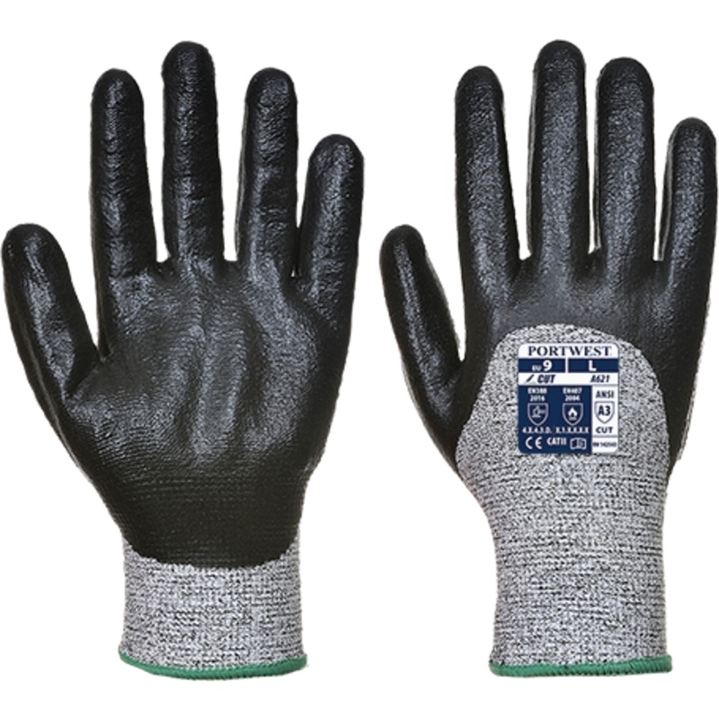 Cut Nitrile Foam Glove – A621BKRL