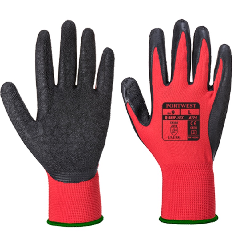 Flex Grip Latex Glove – A174R8RL
