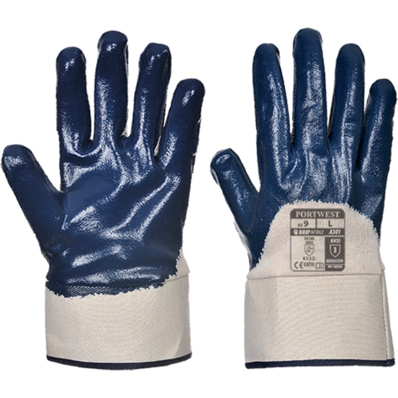 Nitrile Safety Cuff Glove – A301NARL
