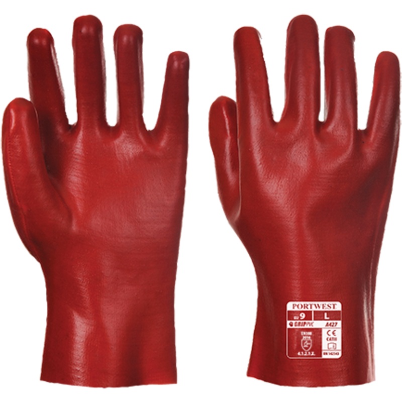 PVC Gauntlet 27cm – A427RERXL|Red|XL|R