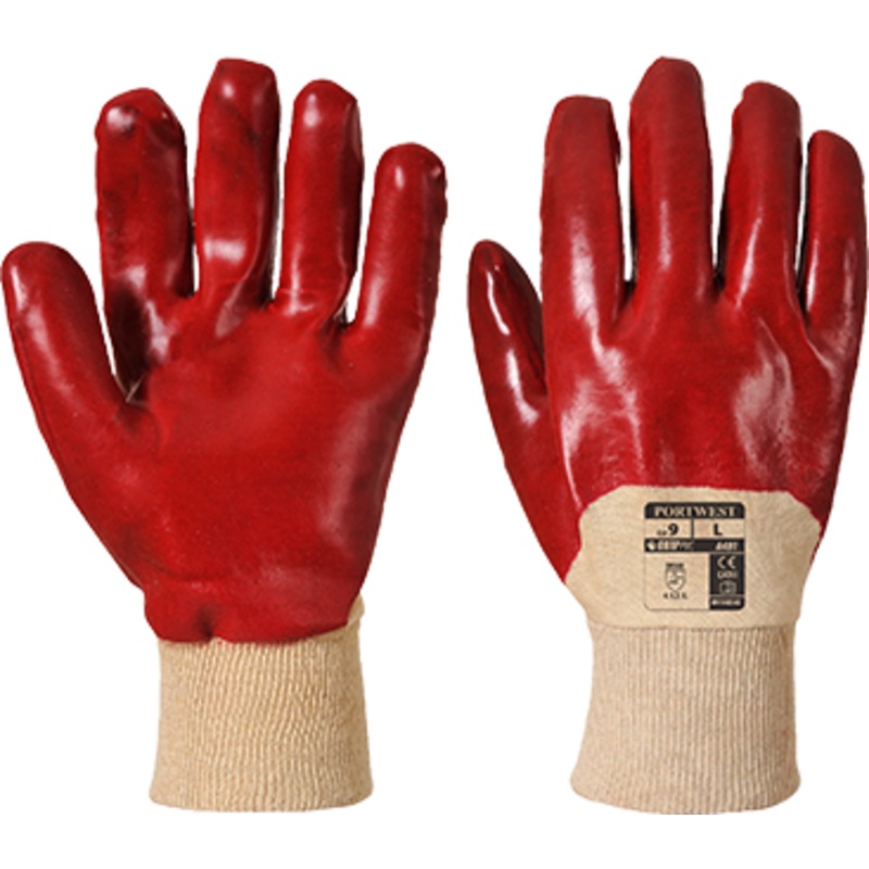 PVC Venti Glove – A401RERL|Red|Large|Medium|XL|R