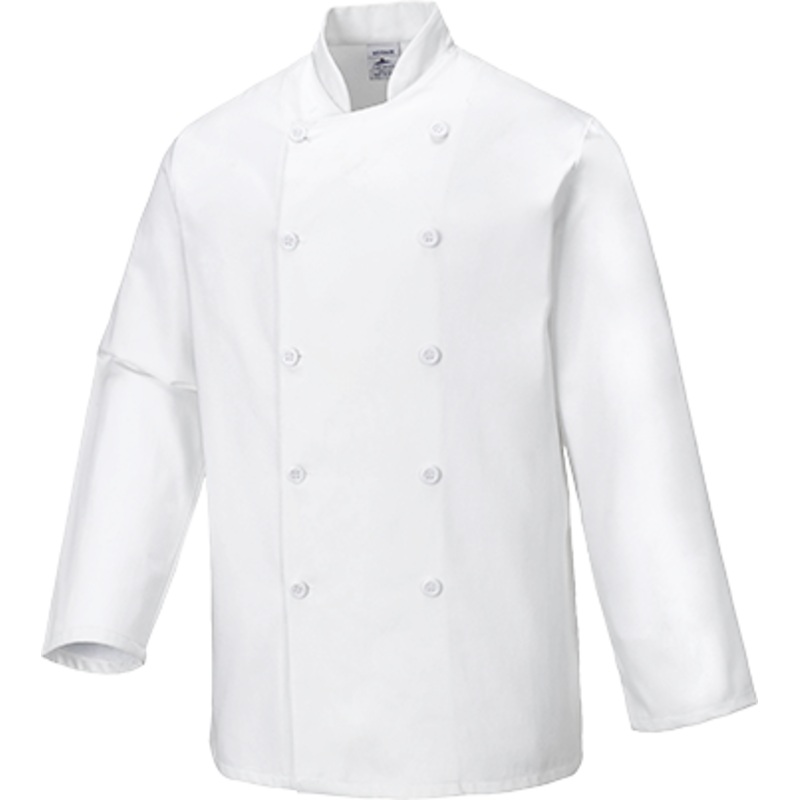 Sussex Chef Jacket – C836WHRL|White|Large|Medium|Small|XL|XSmall|XXL|3 XL|R