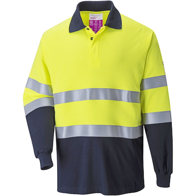 FR Hi-Vis 2-Tone Polo Shirt – FR74YNR4XL