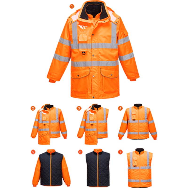Hi-Vis 7-in-1 Jacket RIS – RT27ORR4XL