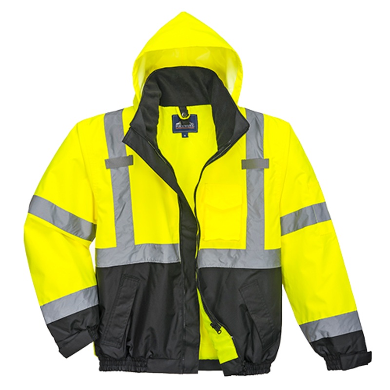 Hi-Vis Premium 3in1 Bomber Jkt – S365YBR4XL