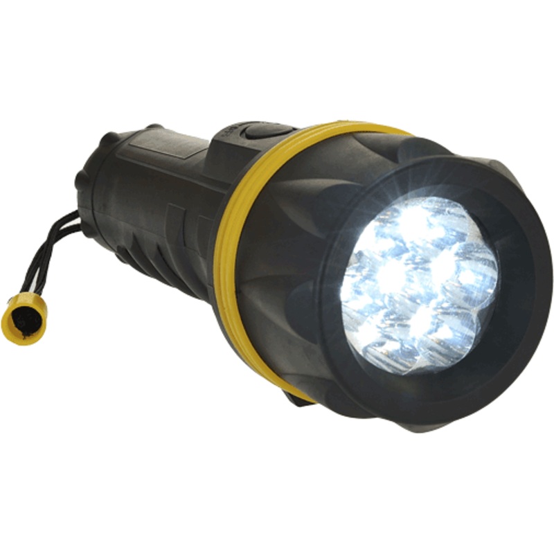 7 LED Rubber Torch – PA60YBR|YeBk|R