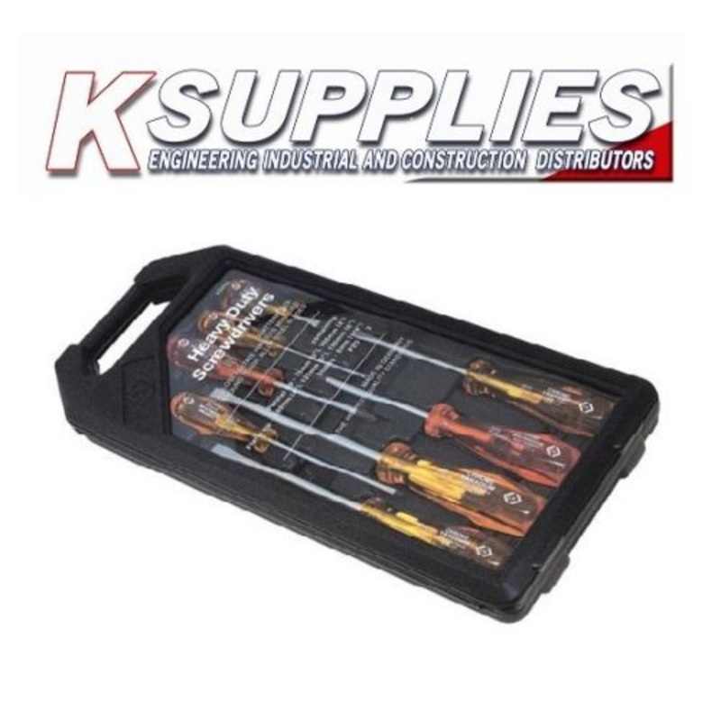 CK T4999B Screwdriver Set 8 Piece Slotted & Pozi Drive+Case