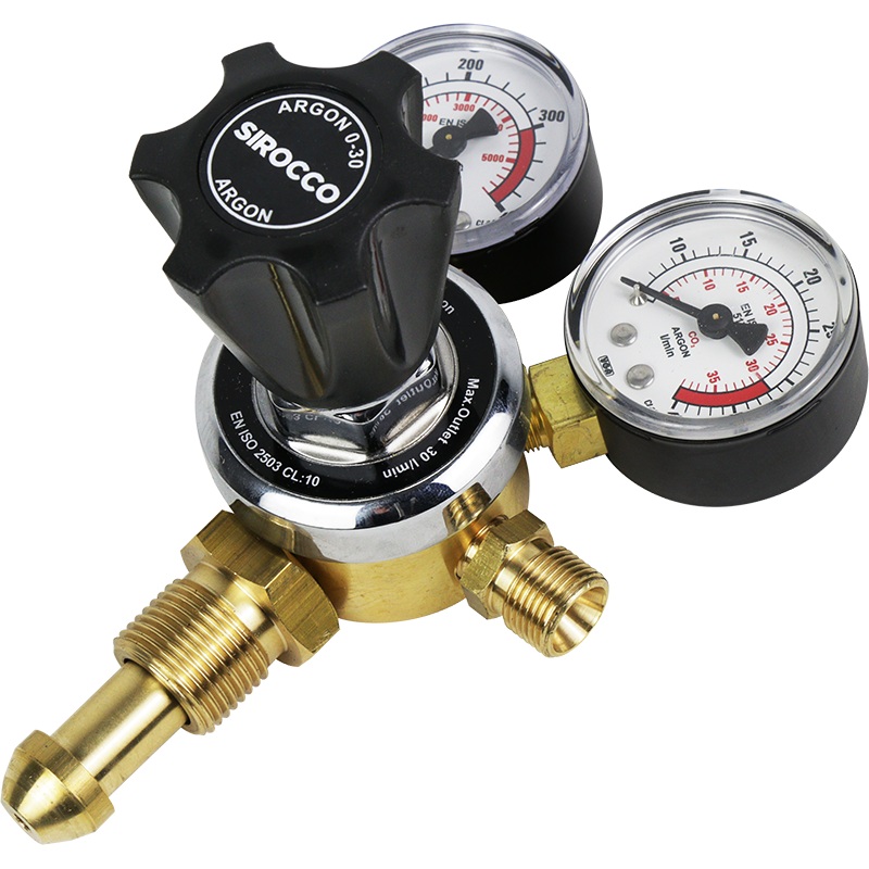 Parweld Argon Gas Regulator Twin Gauge 700123