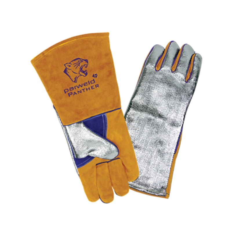 Parweld P3828 Heavy Duty Aluminised Welding Gauntlet Glove
