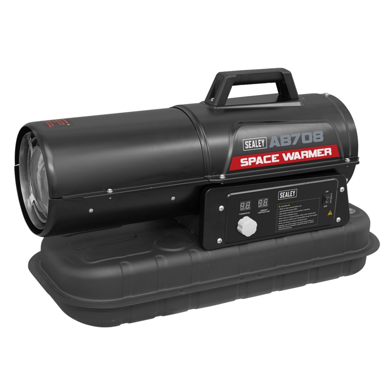 Sealey AB708 Space Warmer Paraffin/Kerosene/Diesel Heater 70,000Btu/hr without Wheels