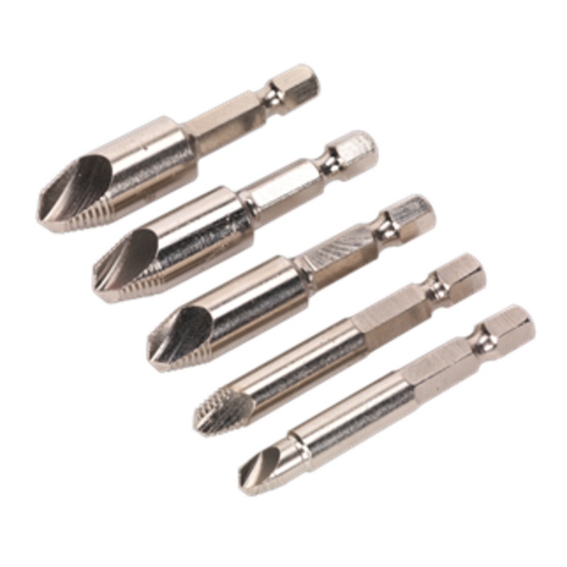 Sealey AK7228 5pc HSS Screw Extractor Set