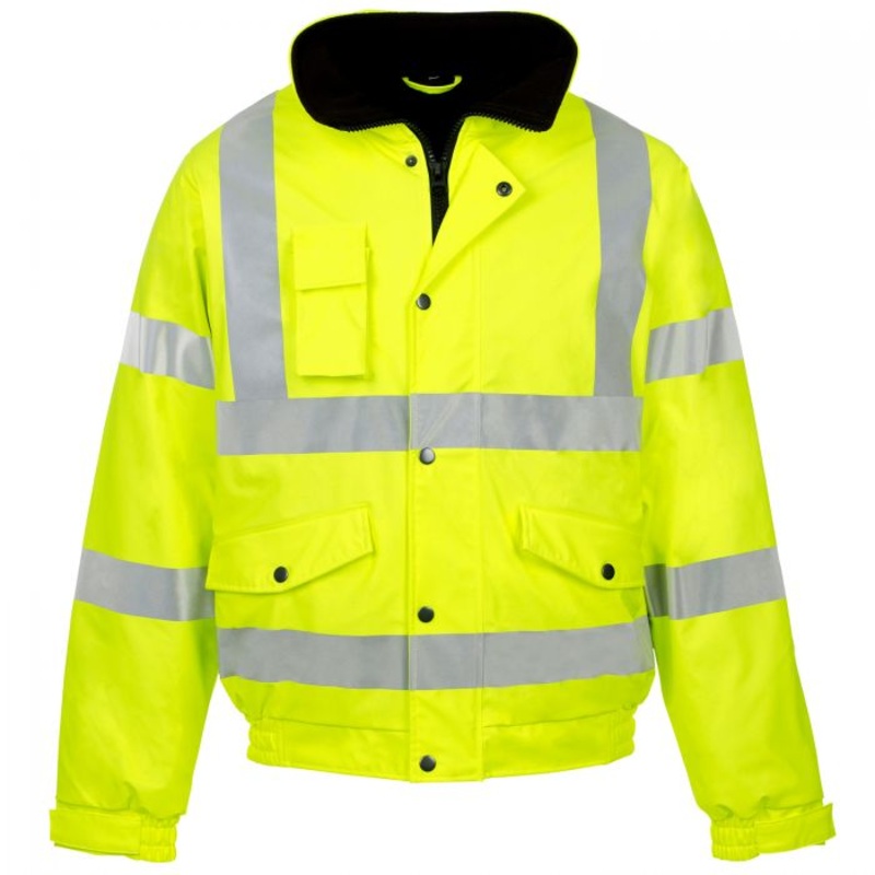 Supertouch Storm-Flex Hi Vis Yellow PU Bomber Jacket