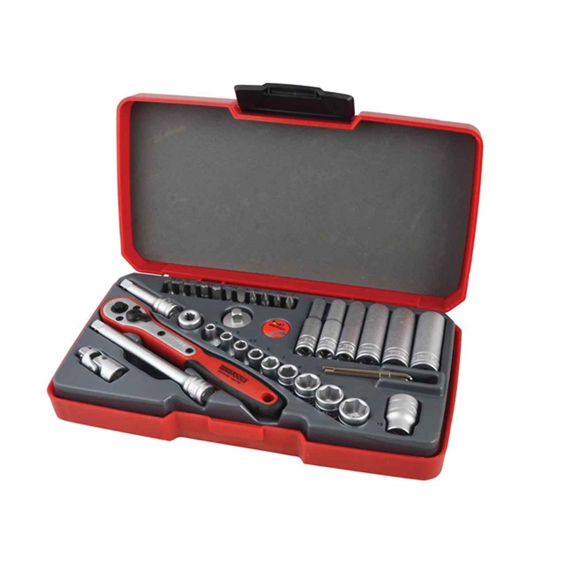 Teng T1436 36 Piece 1/4 Drive Socket Set