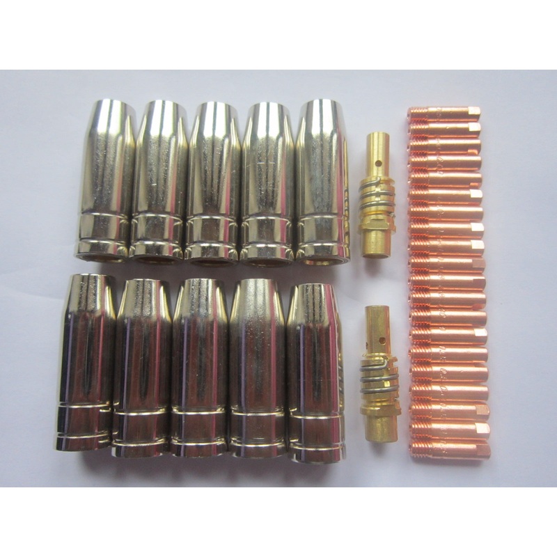 Parweld MB15 Mig Welding Contact Tips Set 0.6mm (32 Pieces)