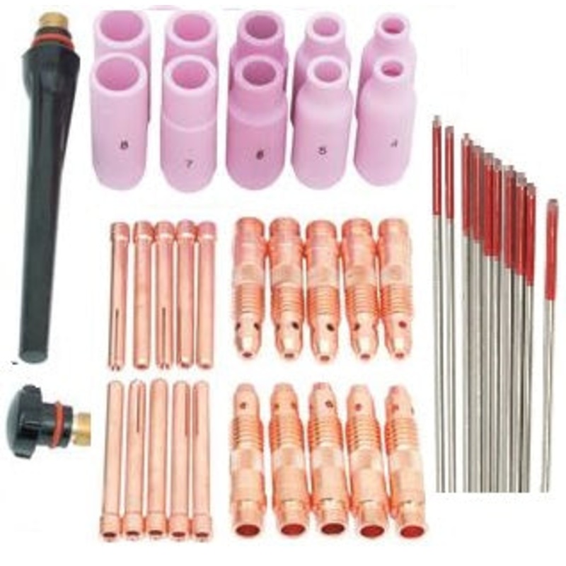 Parweld Tig Starter Pack 1.6mm & 2.4mm for WP17, WP18 & WP26 Tig Torch (42pc)