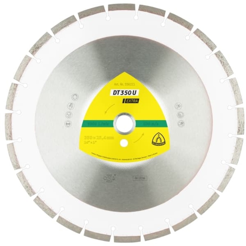 Klingspor 300mm DT350u Diamond Cutting Blade (laser welded) Universal