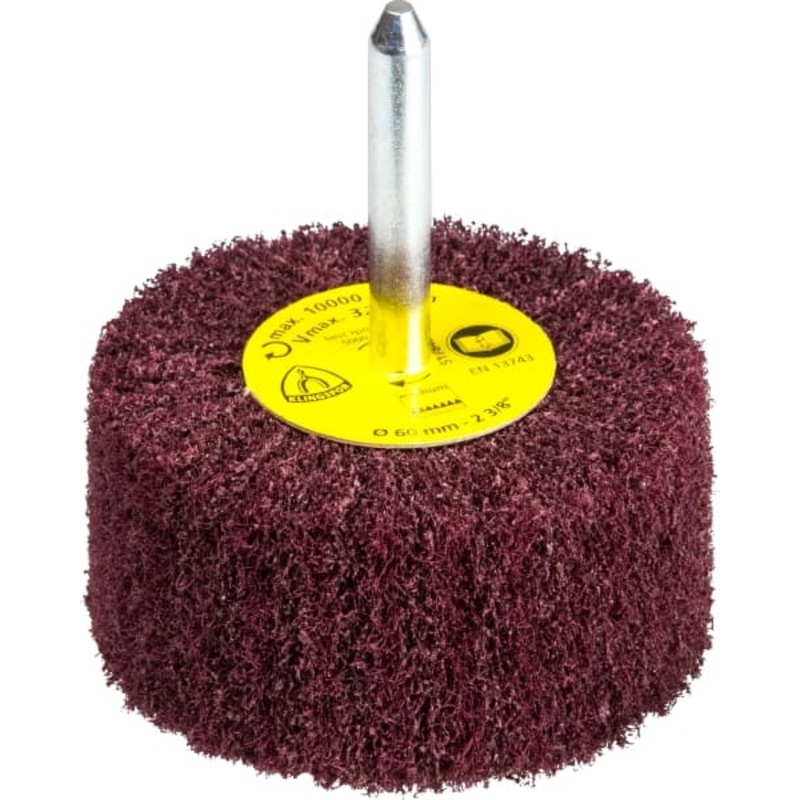 Klingspor NFS600 small fibral finishing mops 60mm x 50mm 6mm shank