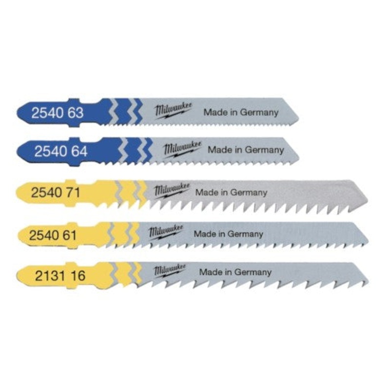 Milwaukee Assorted Jigsaw Blades Metal & Wood  Pack of 5 (4932345825)