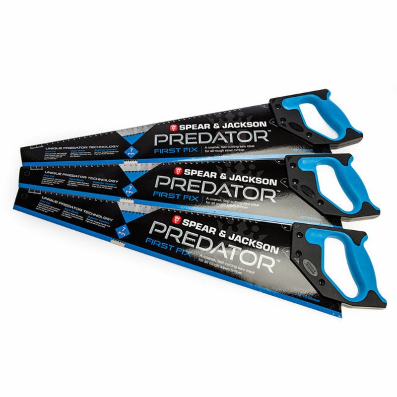 Spear & Jackson B98FF Predator First Fix Hand Saw Triple Pack 550mm (22)
