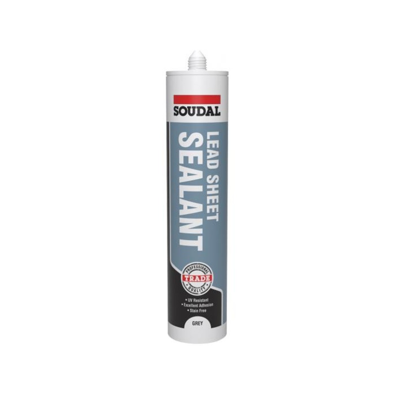 Soudal Lead Sheet Silicone Sealant Grey  290ml
