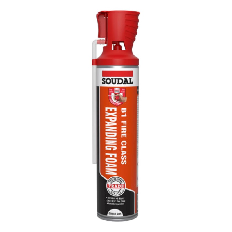Soudal PU B1 Fire & Acoustic Expanding Genius Foam 600ml