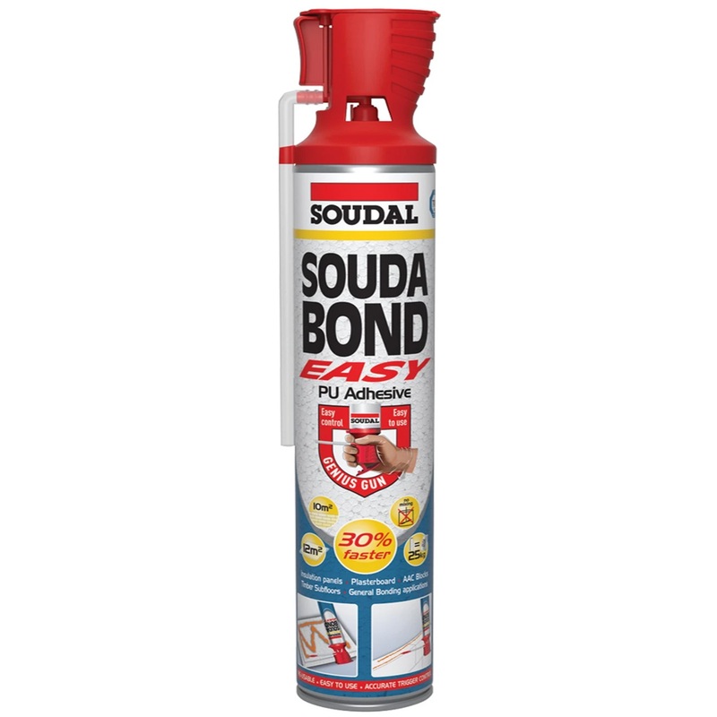 Soudal Soudabond Easy PU Adhesive Low Expanding Foam  750ML Genius Grade
