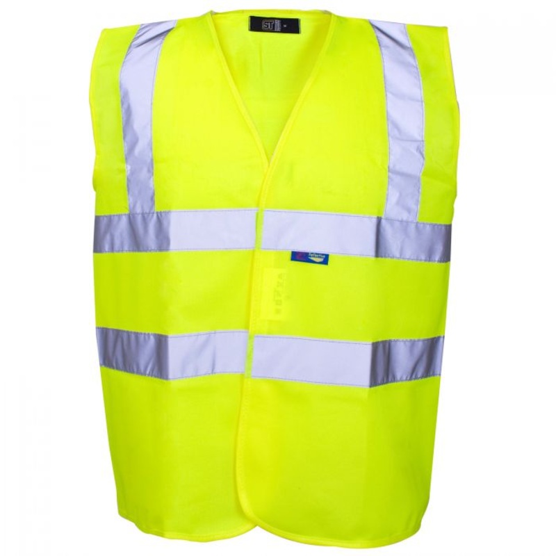 Supertouch Hi Viz Yellow Waistcoat Vest