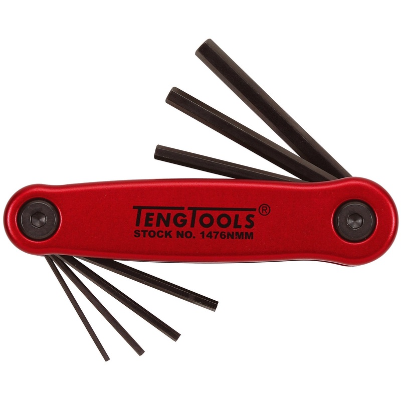 Teng 1476NMM Hex Key Set Metric 1.5-6mm