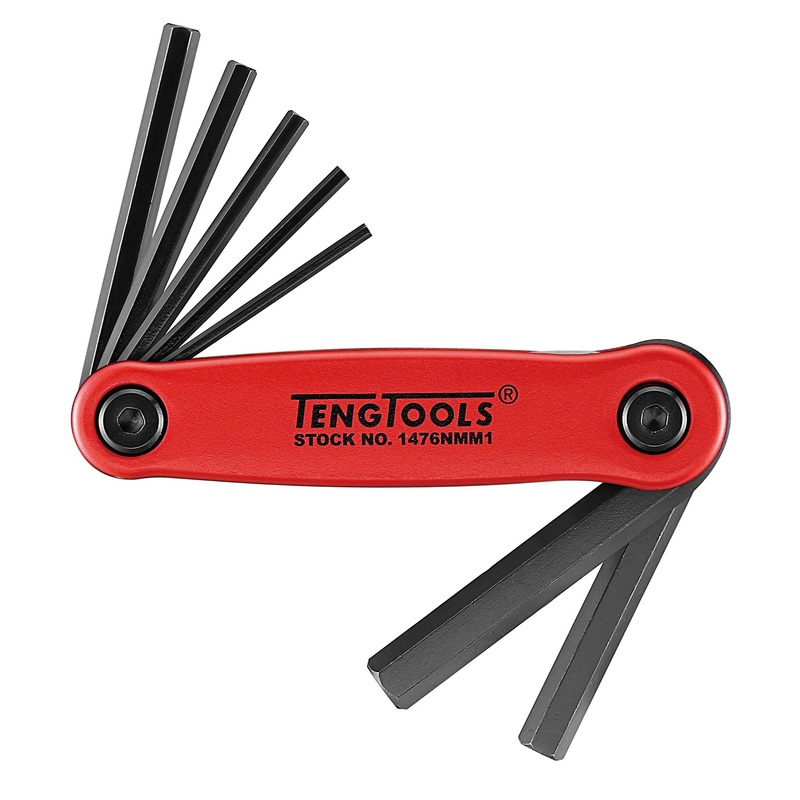 Teng 1476NMM1 Hex Key Set Metric 2.5-10mm