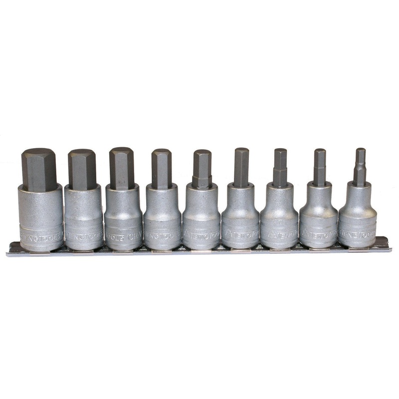 Teng M1209AF 1/2 Drive Hex Bit  Imperial Socket Set