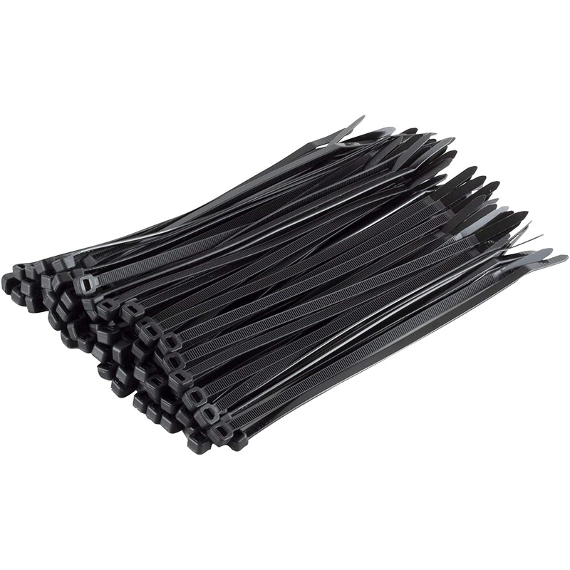 368mm X 4.8mm 14 Black Cable Ties (100)