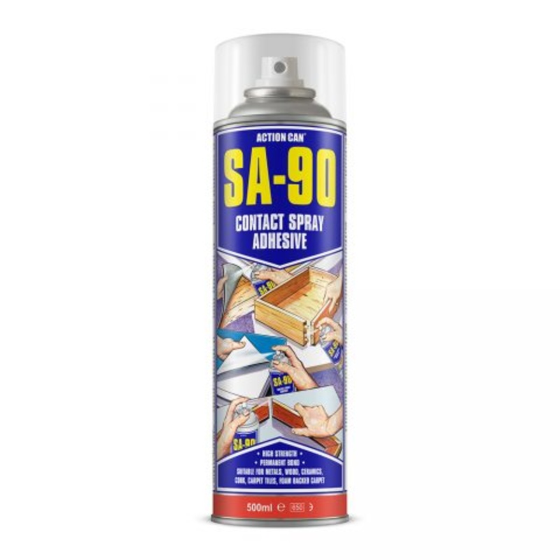 Action Can SA90 500ml Aerosol Adhesive Spray