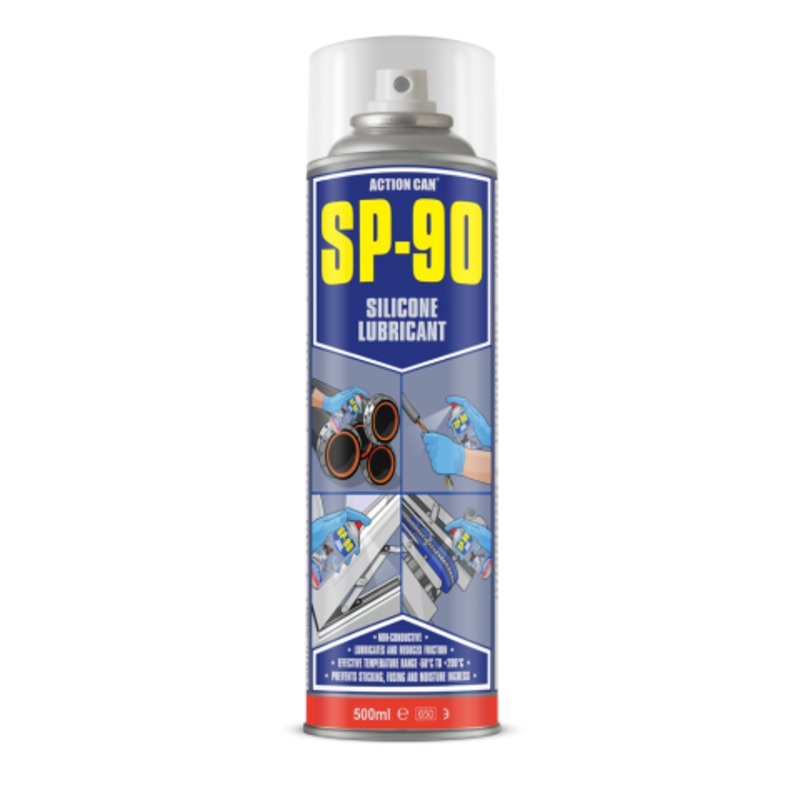 Action Can SP90 500ml Aerosol Silicone Lubricant Spray