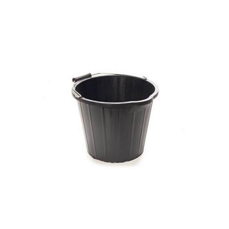 Black plastic Builders Bucket