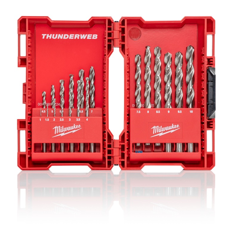 Milwaukee 1-10mm Drill Set hss Tin coated 19pc 4932493869