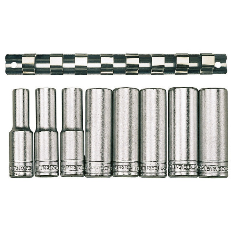 Teng M1207 1/2 Drive 8PC Deep Socket Set 13-24MM