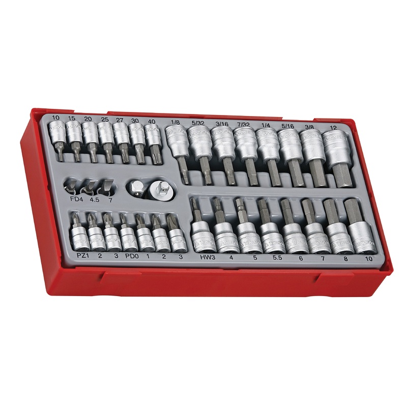 Teng TTBS35 35 piece 3/8& 1/4 Drive Metric Bit Socket Set