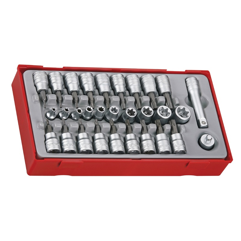 Teng TTTX30 30 piece 3/8& 1/4 Drive Metric Bit Socket Set