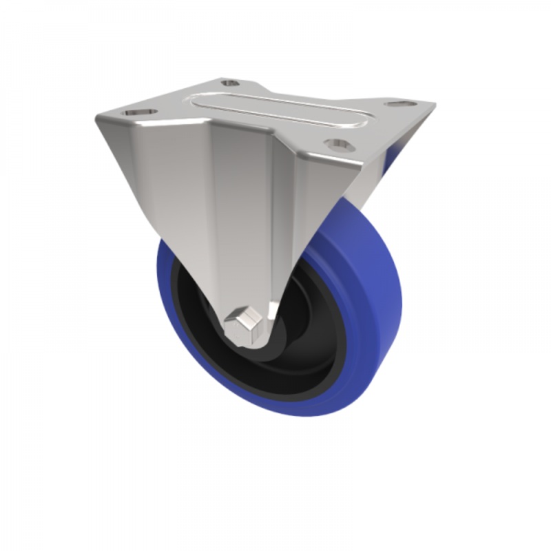 Bil 4 Rubber Fixed Castor (100mm) BZHF100SRN (250kg)