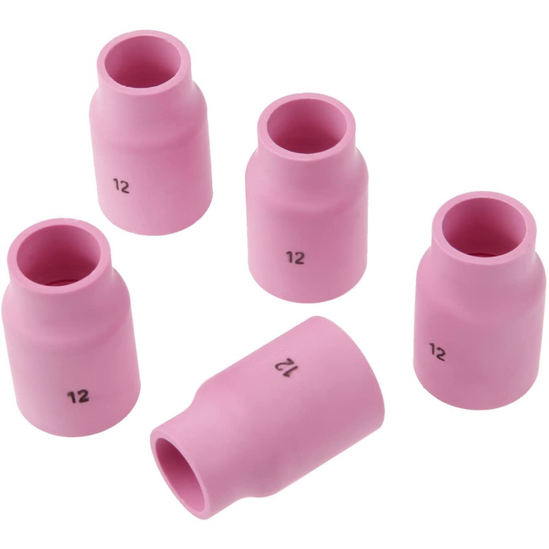 Parweld WP17/20/26 No12 Tig Large Gas Lens Cup Ceramics 19MM (53n87) 10 Pack