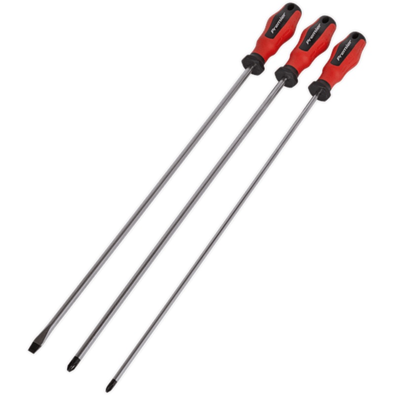 Sealey AK4334  3 Piece Powermax Extra Long Screwdriver Set