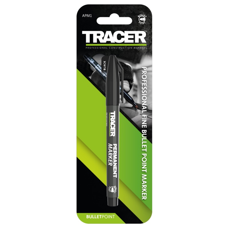 Tracer APM1 Permanent Marker Pen Black