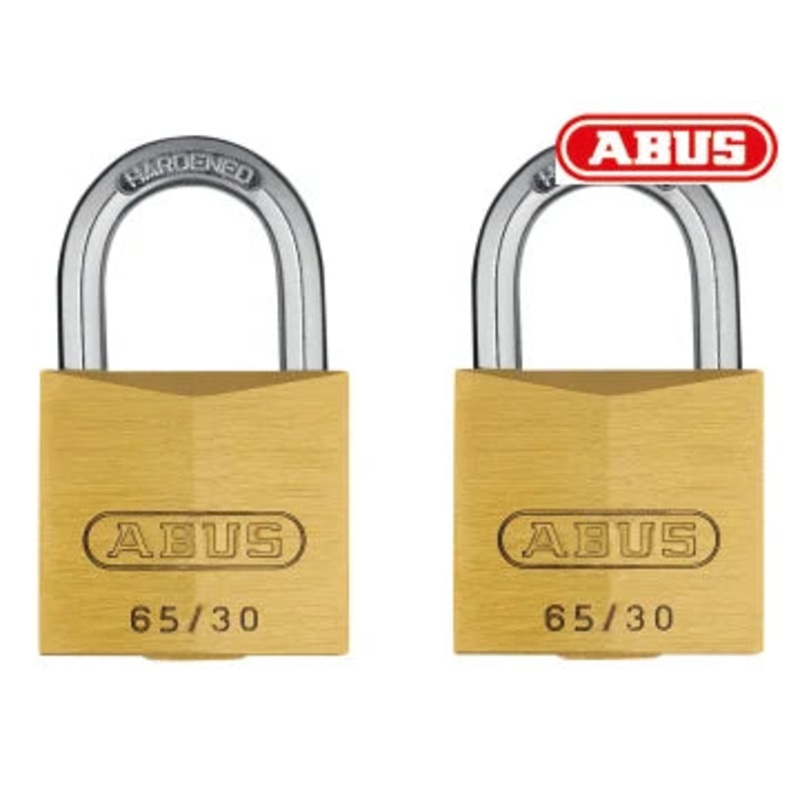 Abus 65/30 Brass Padlock Twin Pack