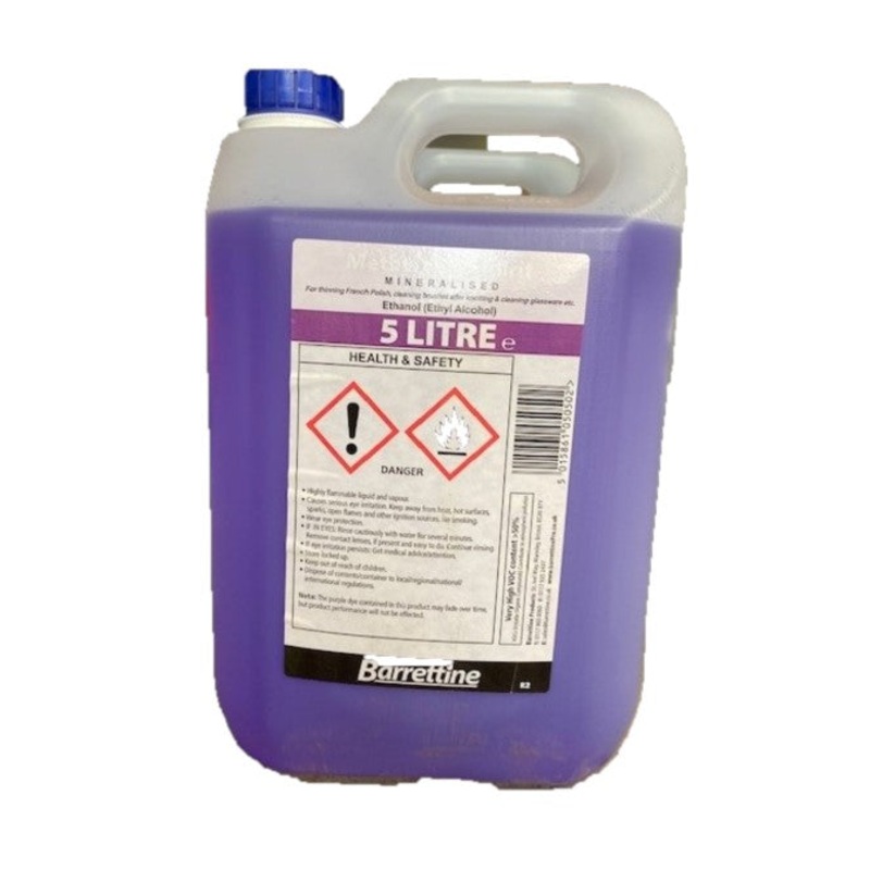 Barrettine Methylated Spirits 5 Litre