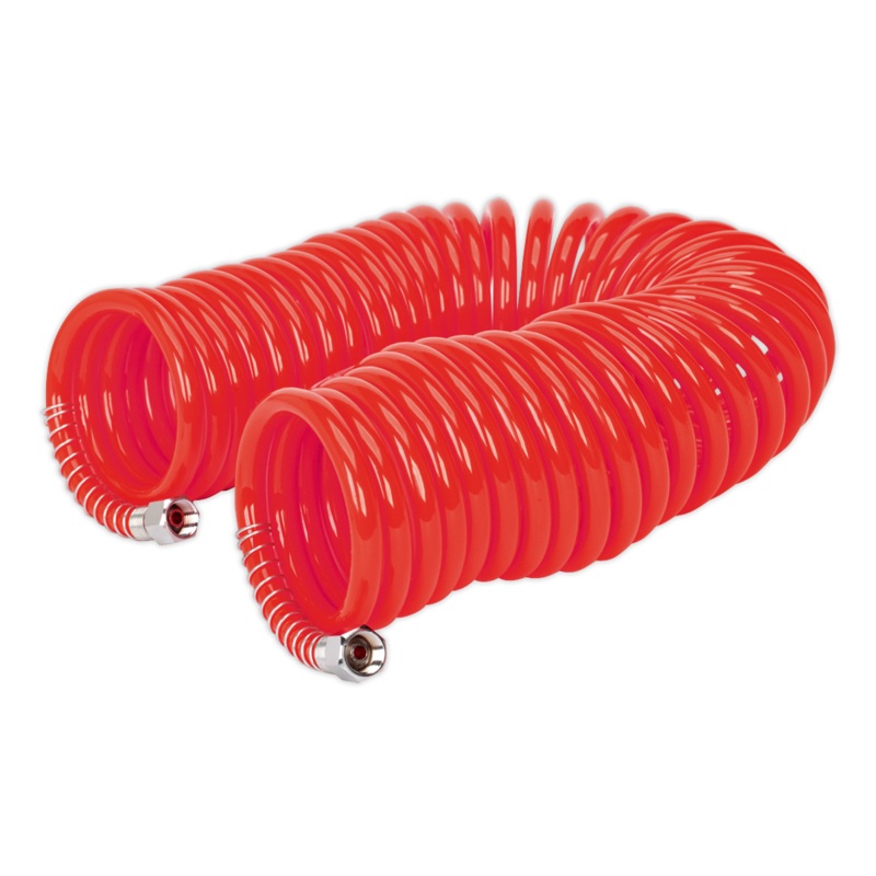 Sealey AH10c/6 Coiled Air Hose 10mtr 6mm Hose