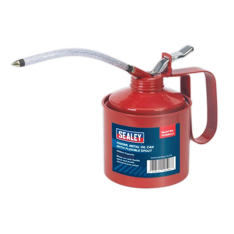 Sealey TP1000 Metal Oil Can with Flexi Nozzle