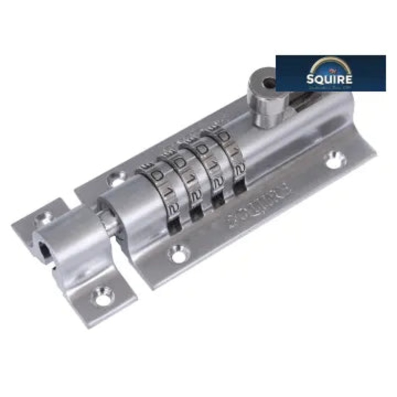 Squire CombiBolt Locking Bolt 120mm Combination Padlock (padbolt)