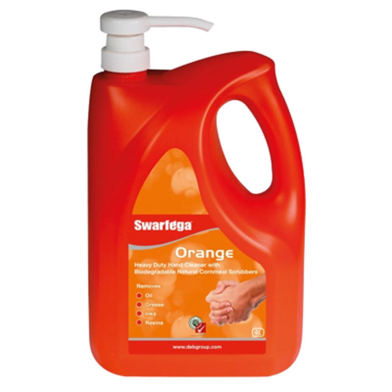 Deb Swarfega Orange Heavy Duty Hand Cleaner 4 Litre