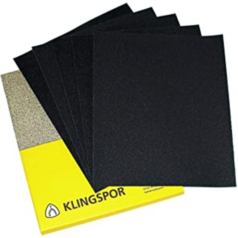 Klingspor KL371x 120 Grit Emery Cloth Sheets (50 Pack)